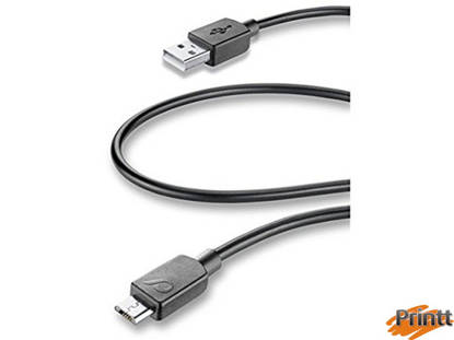 Immagine di Cavo dati usb nero Micro USB Cellularline