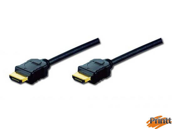 Immagine di CAVO DI COLLEGAMENTO HDMI 4K 3D CON ETHERNET CONNETTORI DORATI MT. 2