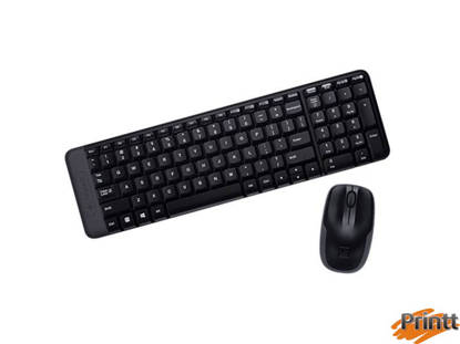 Immagine di Tastiera e mouse Logitech Wireless nera Multimedia MK270