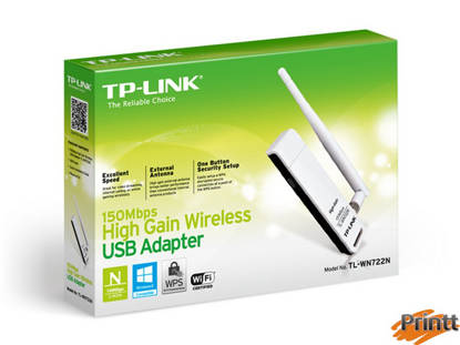 Immagine di Adattatore Wireless Tp-link  TL-WN722N Usb 2.0 150M lite antenna removibile