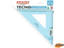 Immagine di Squadra Linea Tecnoschool Arda - 45° - 30 cm (Azzurro Trasparente)