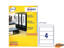 Immagine di Etichetta adesiva L7171 bianca coprenti 25fg A4 200x60mm (4et/fg) Avery