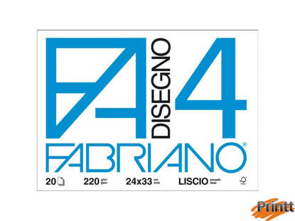 Immagine di BLOCCO CH LISCIO 33cm X 48cm 200gr 20Fogli CHARTER FABRIANO