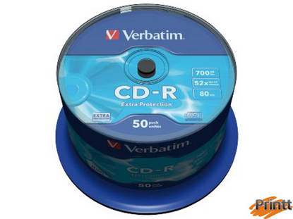 Immagine di CD-R Verbatim 52X pak 50 43351