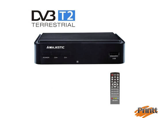 Immagine di DECODER DIGITALE TERRESTRE DVB-T/T2 HD USB 2.0 MAJESTIC