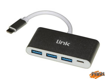 Immagine di HUB USB TIPO C CON 3 PORTE USB 3.0 + PORTA USB TIPO C