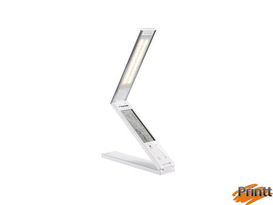 NODIS - NT-L05 Lampada LED ricaricabile portatile per la lettura con  termometro e comandi touch, regolazione della luminosità - Finitura  alluminio - ePrice