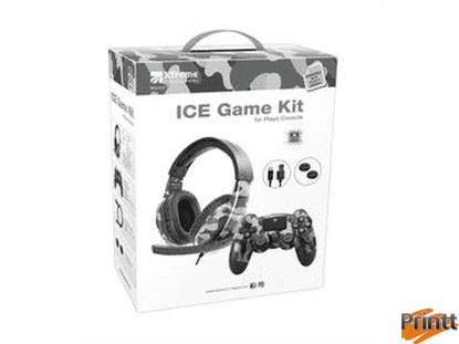 Immagine di GAME KIT ICE PS4 (cuffia + cavo usb + gommini)