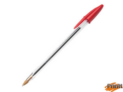 Immagine di Scatola 50 penna sfera CRISTAL® large 1,6mm rosso BIC®